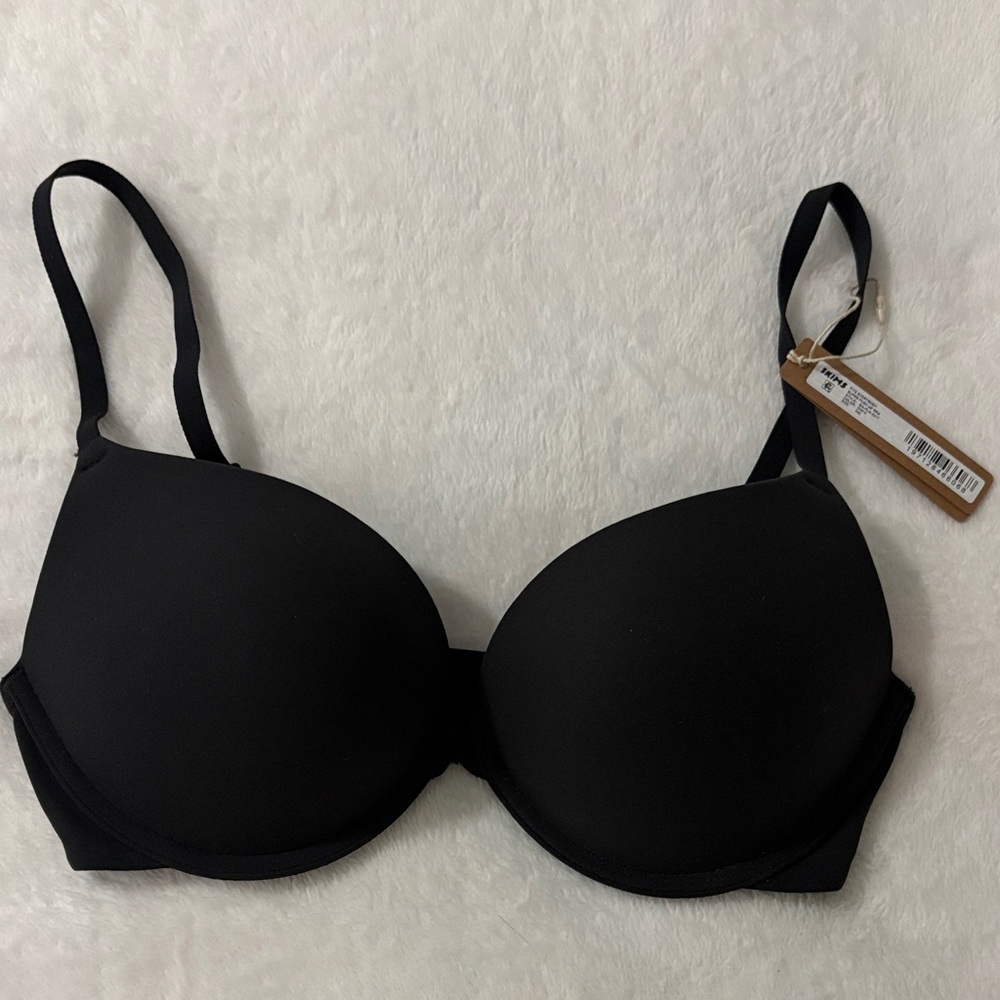 SKIMS Fits Everybody Super Push Up Bra, Onyx 34C